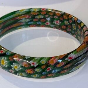 Murano (Attributed) Glass Bangle Bracelet